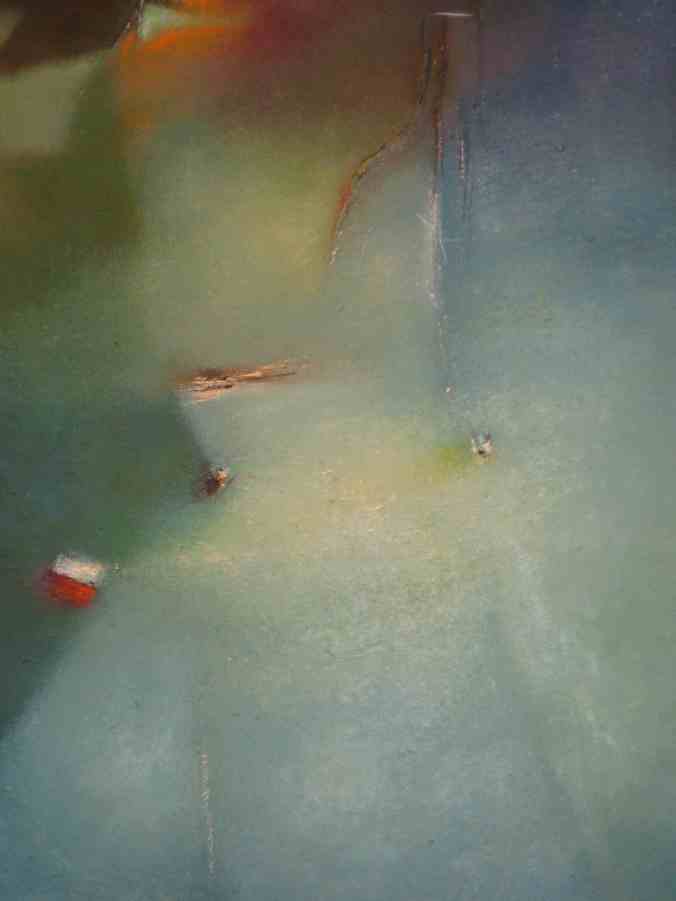 Paul Quéré : Bouteille à la mer, Huile sur toile, 73X50